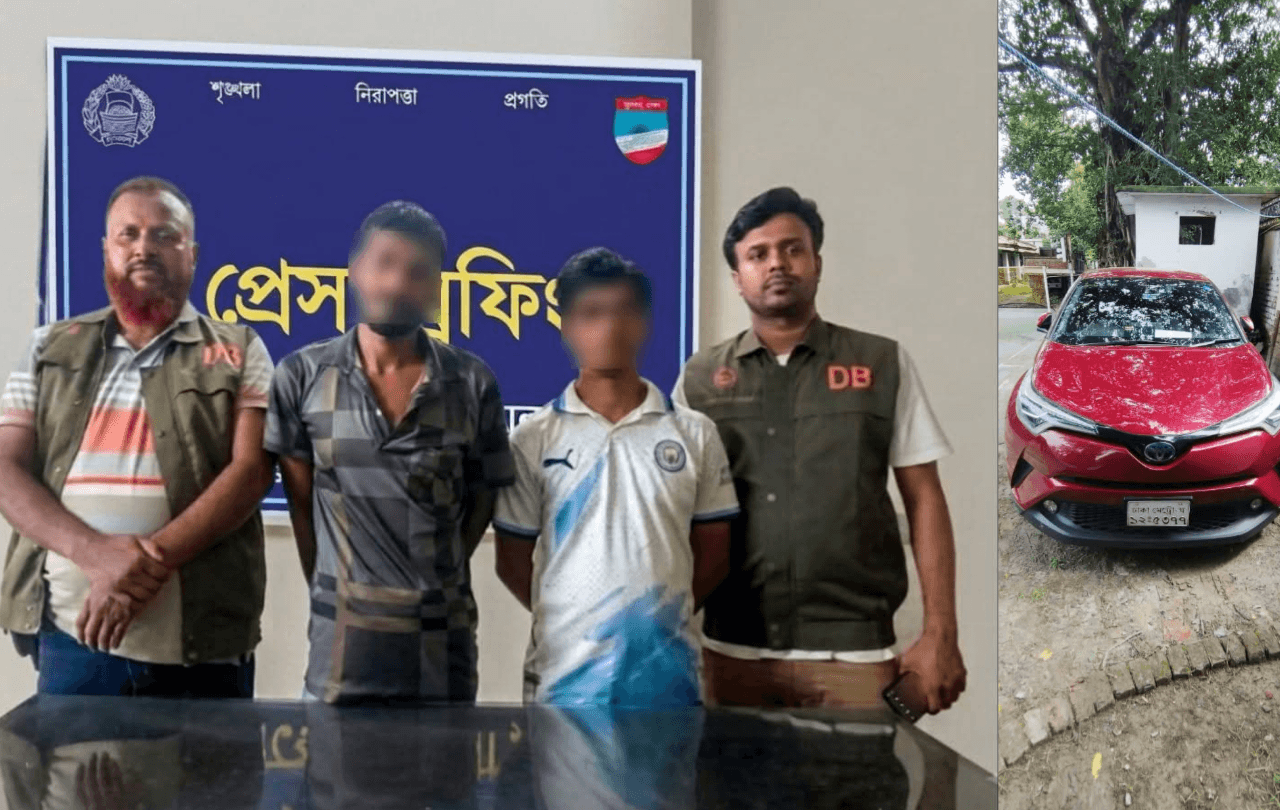 যশোরে ডিবির অভিযানে ২০৫ পিস ইয়াবাসহ দুই মাদক কারবারি আটক, প্রাইভেটকার জব্দ