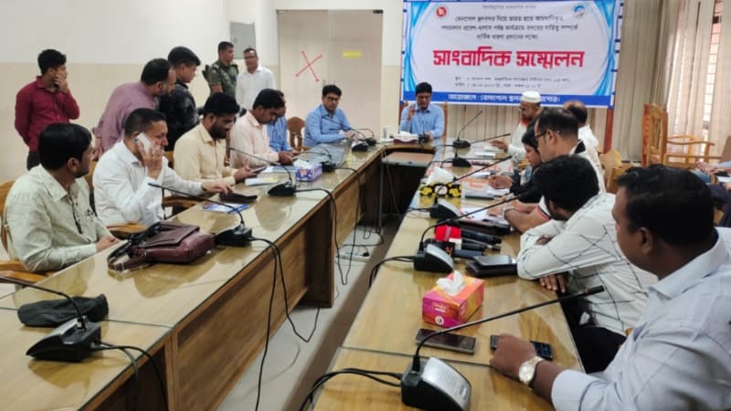 বেনাপোল স্থলবন্দরে পণ্যচালান প্রবেশ থেকে খালাস পর্যন্ত প্রক্রিয়া নিয়ে সাংবাদিক সম্মেলন