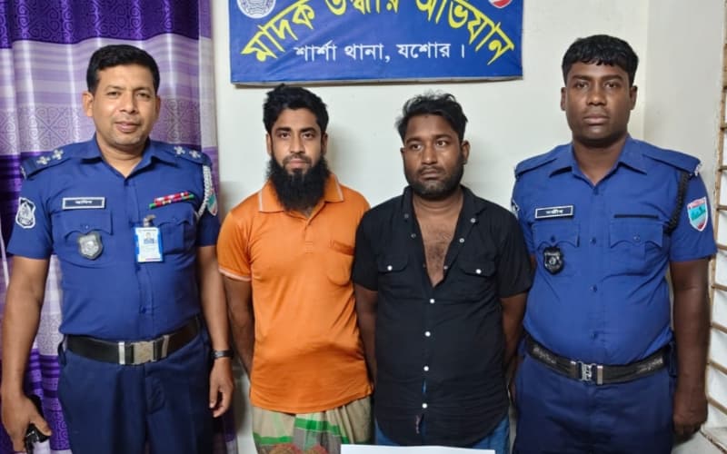 শার্শায় জুয়ার আসর থেকে সামাউল ও সেলিম নামে দুই জুয়ারি গ্রেপ্তার