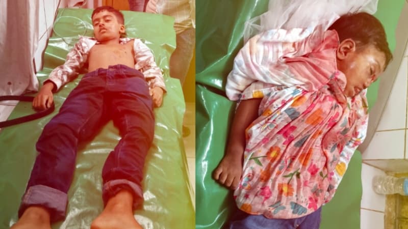 পূজা দেখতে বেরিয়ে ফিরল না দুই শিশু, সড়কে ঝরল ভাই-বোনের প্রাণ