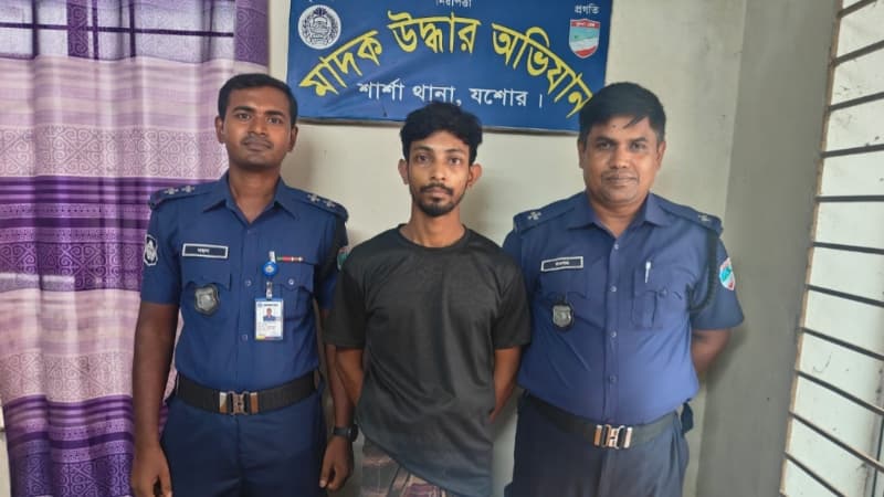 নাভারণে ১০ পিস ইয়াবাসহ যুবক গ্রেপ্তার