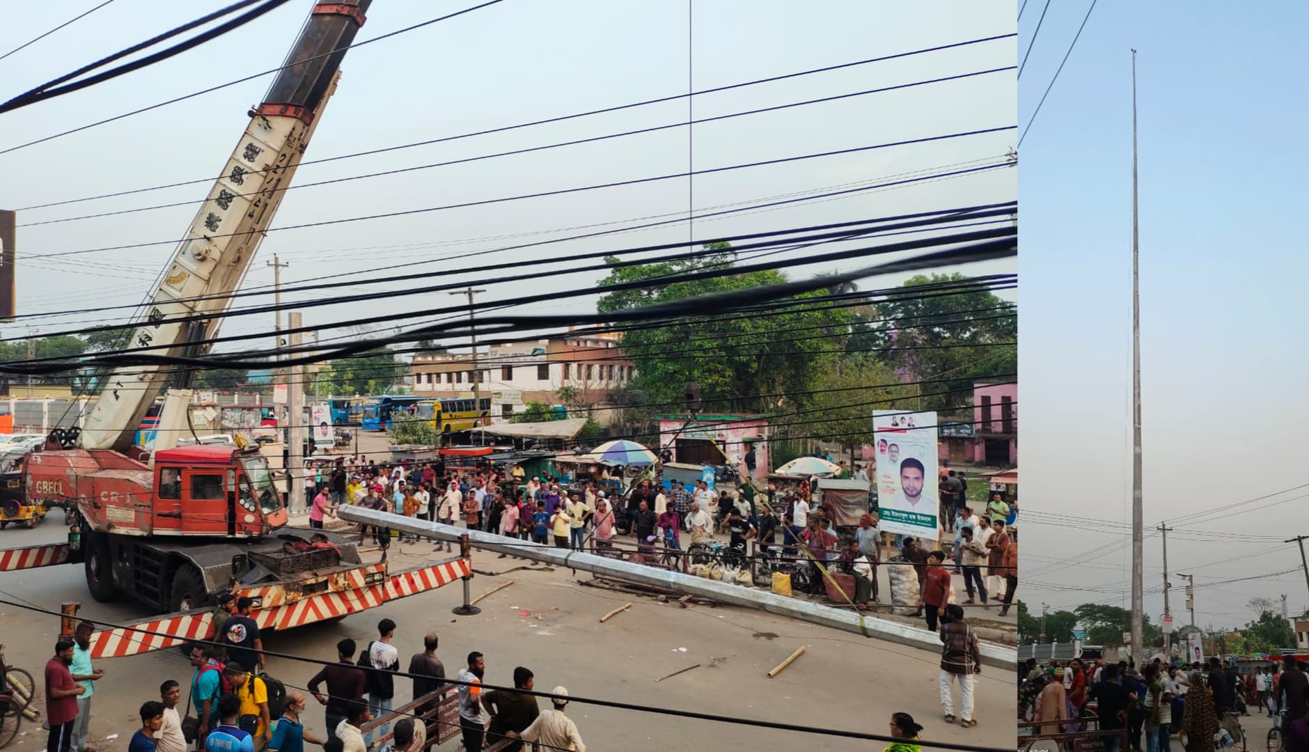 বেনাপোল শুন্যরেখায় দন্ডায়িত হলো দেশের সর্বোচ্চ ১৩০ ফুট ফ্ল্যাগস্ট্যান্ড