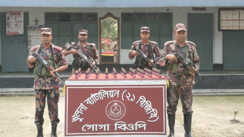শার্শা সীমান্তে ৬৯ বোতল ভারতীয় নেশাজাতীয় সিরাপ জব্দ