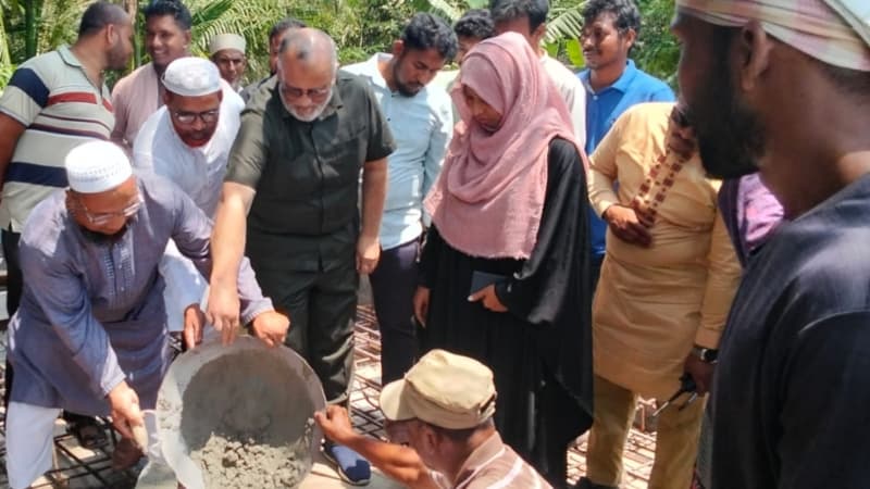ঝিকরগাছায় বেতনা নদীর সংযোগ খালে সেতু নির্মাণের উদ্বোধন