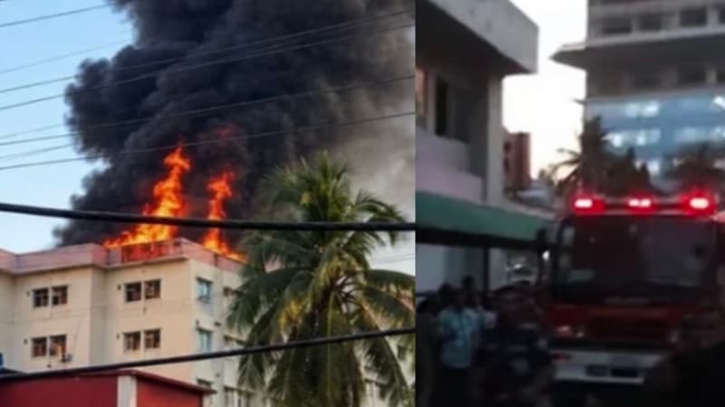 ময়মনসিংহ মেডিকেলে আগুন, পদদলিত হয়ে শিশুসহ নিহত ৬