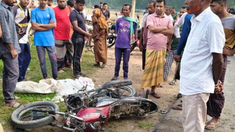 শার্শার নাভারণ-সাতক্ষীরা মহাসড়কে ট্রাকের সঙ্গে মুখোমুখি সংঘর্ষে ২ মোটরসাইকেল আরোহী নিহত