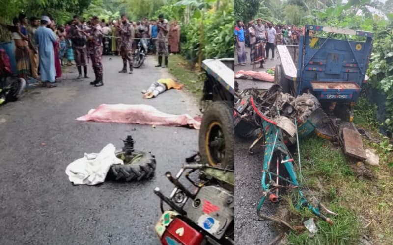 শার্শায় ট্রলি-মোটরসাইকেল মুখোমুখি সংঘর্ষে নিহত ২, আহত ৩